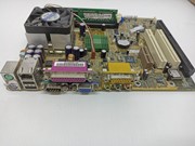 Kit Placa Mãe VIA Com Slot DIMM + Intel 750mhz + Memória + Slot ISA - 4308